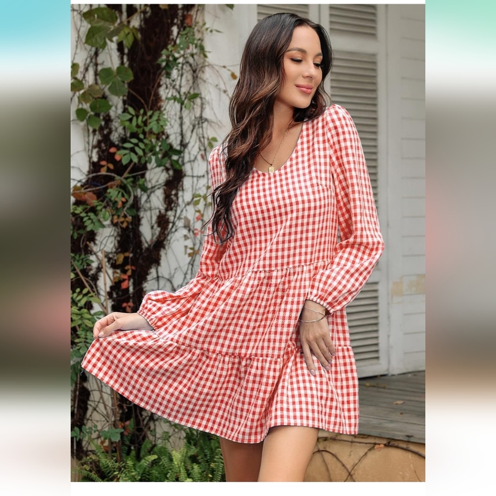 Gingham Mini Dress - Picture 5 of 15